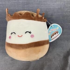 NWT Squishmallows Plush Food Carmelita The S'mores S'more 5" Inch Kellytoy